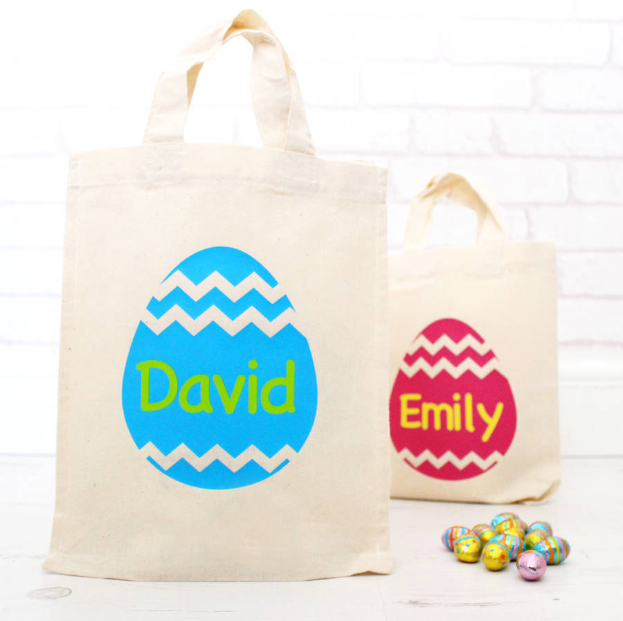 Personalised Easter Egg Hunt Bags By Precious Little Plum