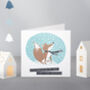 Festive Flurry Fox In The Snow Card, thumbnail 1 of 3