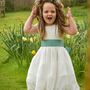 Soft Lace And Chiffon Skirt Flower Girl Dress, thumbnail 1 of 8