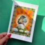 Earth Hug Illustration Print, Environmental Art, thumbnail 1 of 2