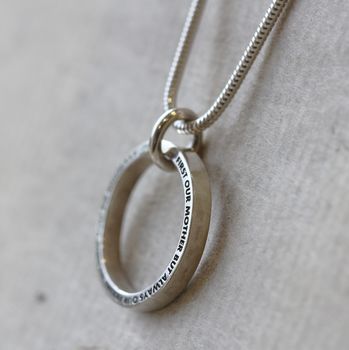 Personalised Mother's Halo Ring Necklace, 7 of 9