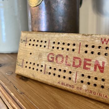 Vintage Wills’s Golden Virginia Cribbage Board, 2 of 5