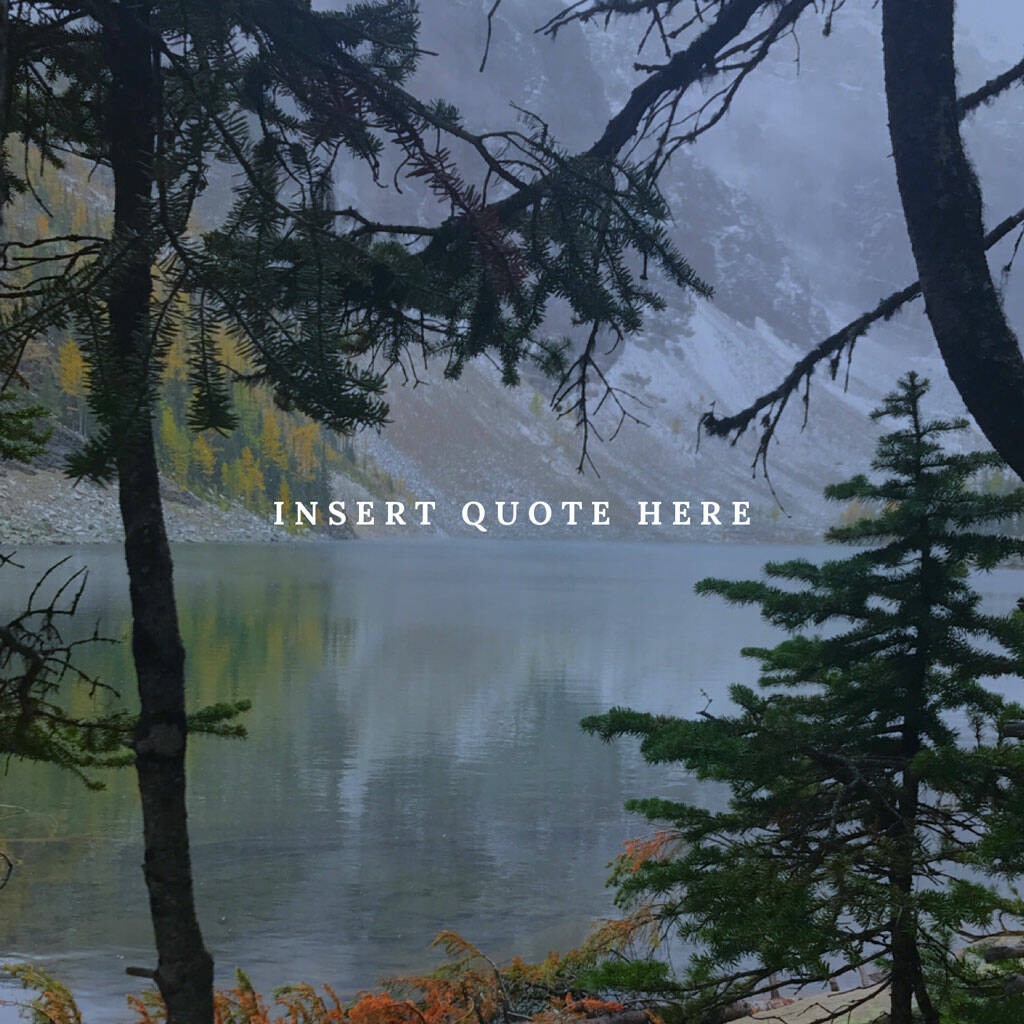 Personalised Quote Print On Peaceful Lake Background, 1 of 4