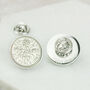 Personalised 60th Birthday Sixpence Tie Or Brooch Pin, thumbnail 1 of 7