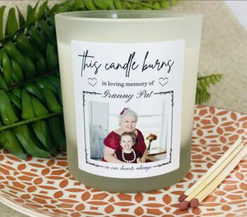 Personalised In Loving Memory Photo Candle, 3 of 11