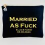 Married As Fuck Makeup Toiletry Pouch, thumbnail 2 of 8