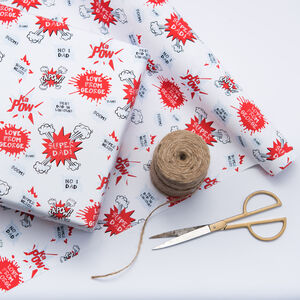 Dot and Stripe Recycled Wrapping Paper 