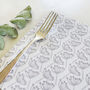 Set Of Four Dove Grey Cow Parsley Placemats, thumbnail 2 of 4