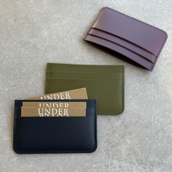 Recycled Leather Credit Holder Holder, 3 of 7