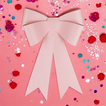 Light Pink Diy Large Bow Home Door Decor, 2 of 4