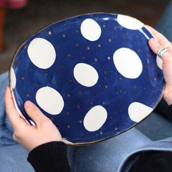 Cosmic Ceramic Oval Platter, 2 of 4