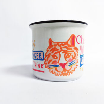 Personalised Tiger Mug 'Stronger Than You Think', 4 of 8