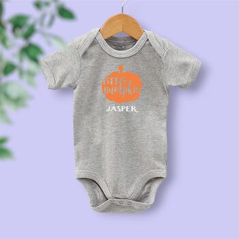 Little Pumpkin Personalised Baby Vest, 10 of 10