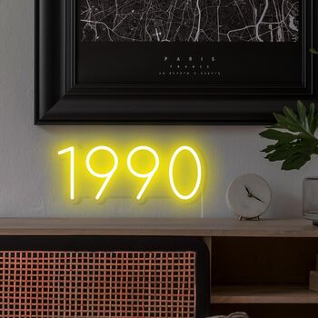 Personalised Year Neon Sign Light, 11 of 12