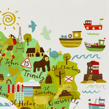 Jersey Map Print, 3 of 7