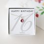 16th Birthday Birthstone Necklace – Gift For Her, thumbnail 1 of 10