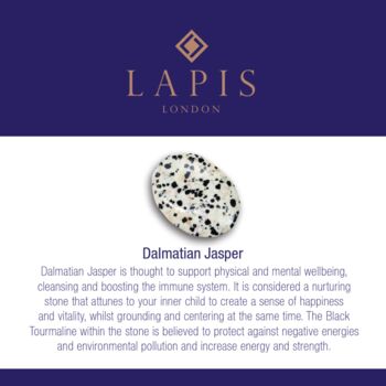 The Rectangle Dalmatian Jasper Necklace, Gold Plated, 6 of 8