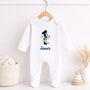 Personalised Space First Birthday Baby Grow, thumbnail 2 of 7