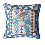 Bird Print Linen Cushion Cover, thumbnail 1 of 5