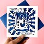 Papercut Initial Personalised New Baby Card, thumbnail 5 of 8