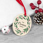 Personalised Family Wreath Christmas Decoration, thumbnail 6 of 12