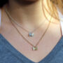 Silver Or Gold Vermeil Small Butterfly Necklace, thumbnail 2 of 2
