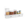 Floating Wall Mounted Storage Shelf With Two Drawers, thumbnail 2 of 9