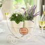 Personalised Heart Planter Wedding Table Centrepiece, thumbnail 1 of 10