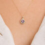 Yellow Gold Plated June Alexandrite Birthstone Necklace, thumbnail 1 of 12