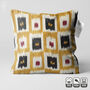 Yellow Cushion Cover From Hand Woven Ikat, thumbnail 1 of 8