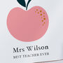 Personalised Apple Teacher Coaster, thumbnail 2 of 4