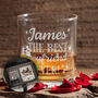 Personalised Best Boyfriend Or Husband Whiskey Glass Tumbler, thumbnail 1 of 7