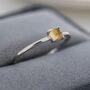 Genuine Citrine Crystal Ring In Sterling Silver, thumbnail 3 of 11