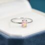 Pink Opal Oval Ring In Sterling Silver, thumbnail 6 of 12