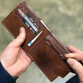 Personalised Mens Leather Wallet, 4 of 12