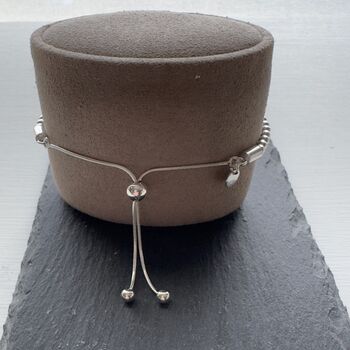 Three Sparkly Bracelets In Silver, Rose Gold And Gold Plated, 6 of 7