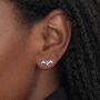 Sterling Silver Bat Stud Earrings – 12mm X 6mm, thumbnail 2 of 6