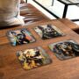 Canine Chromatics Set Of Four Pu Leather Coasters, thumbnail 6 of 8