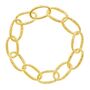 Linked Trendy Chunky Hula Bracelet In 18ct Gold Vermeil, thumbnail 1 of 5