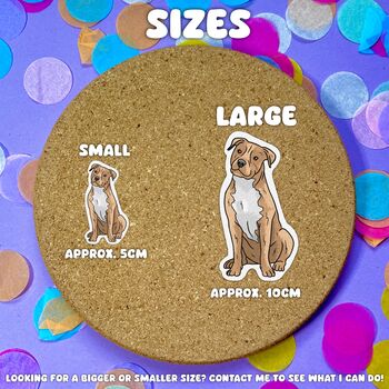 Personalised American Pitbull Waterproof Stickers, 3 of 10