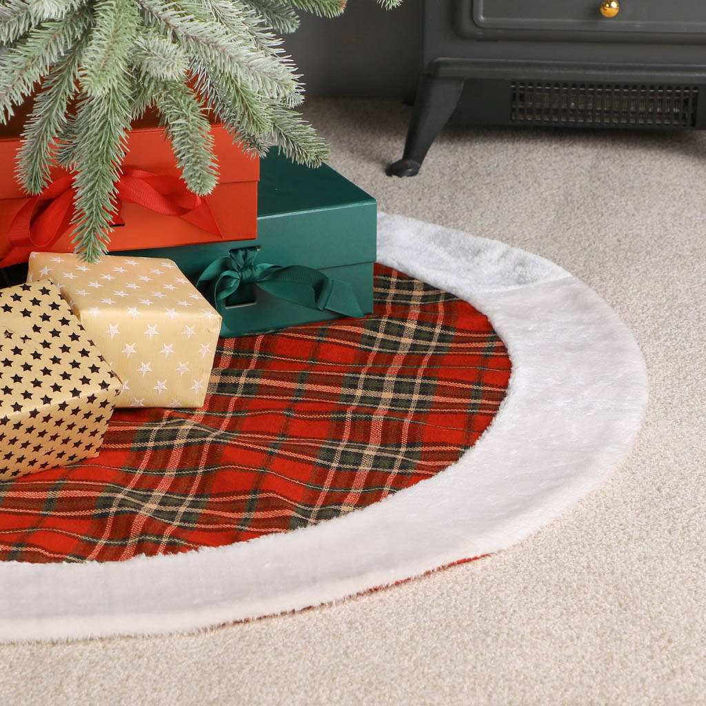 plush christmas skirt