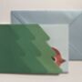 Handmade Robin In The Tree Pop Up Christmas Card, thumbnail 2 of 3