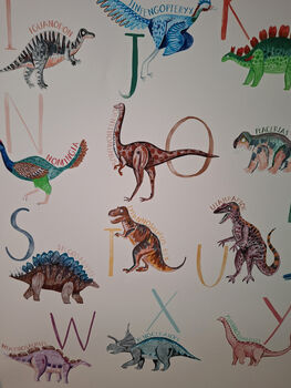 Dinosaur Alphabet Print, 5 of 5