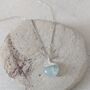 The Orb Aquamarine March Birthstone Necklace, Silver, thumbnail 1 of 7