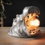 Silver Roaring Hippo Table Lamp, thumbnail 4 of 6