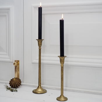 Elegant Brass Candlestick, 2 of 7