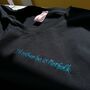 Personalised Men's Hand Embroidered Navy T Shirt, thumbnail 9 of 9