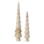 Pair Of Wooden Cone Christmas Tree Decorations, thumbnail 1 of 1