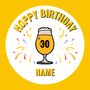 Personalised Happy Birthday Limited Edition Session Ipa Mini Party Keg Five Litre, thumbnail 2 of 3