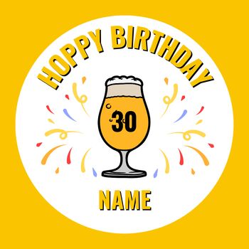 Personalised Happy Birthday Limited Edition Session Ipa Mini Party Keg Five Litre, 2 of 3